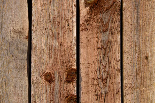Старая Деревянная Текстура Потрепанной Коричневой Краской — стоковое фото