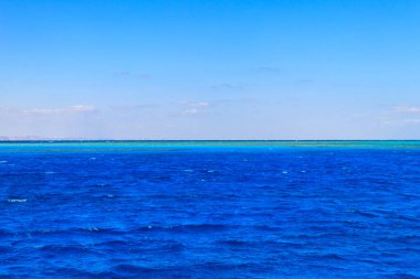 Hurghada, Mısır 'daki Kızıl Deniz manzarası