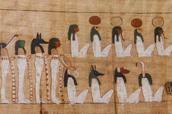 Primer Plano Del Antiguo Papiro Egipcio — Foto de Stock