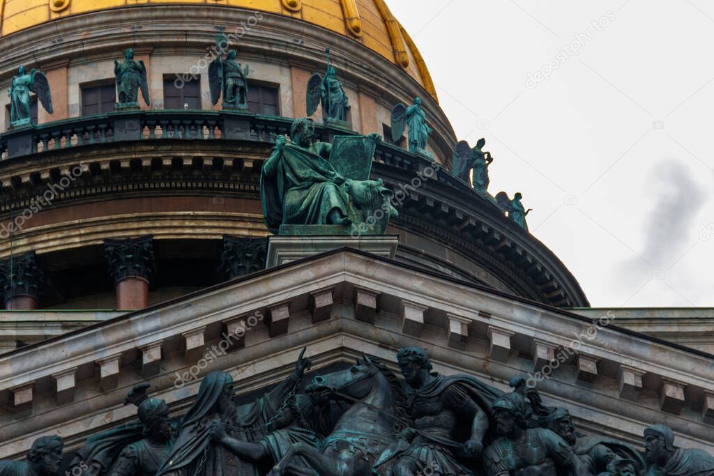 Saint Isaac's Cathedral or Isaakievskiy Sobor in St. Petersburg, Russia