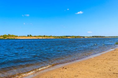Rusya 'daki Oka Nehri manzarası