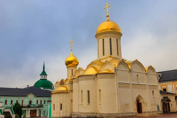 Katedra Trójcy Ławry Sergiusza Sergiewie Posad Rosja — Zdjęcie stockowe