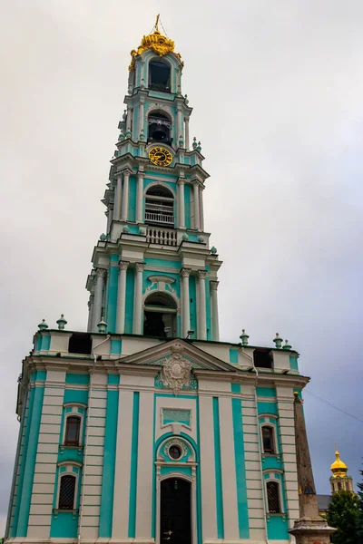 Καμπαναριό Trinity Lavra Του Αγίου Sergius Στο Sergiev Posad Ρωσία — Φωτογραφία Αρχείου