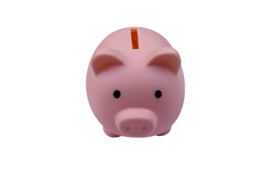 Pembe kumbara beyaz arka planda izole edilmiş.