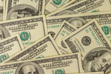 Yüz dolarlık banknotların arka planı
