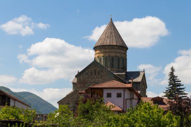 Mtskheta, Gürcistan 'daki Svetitskhoveli Ortodoks Katedrali (UNESCO Dünya Mirası sahası)