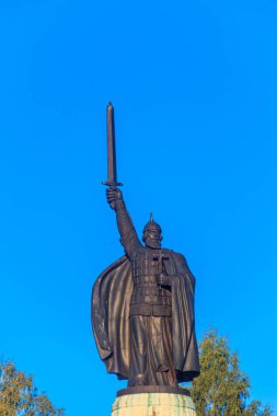 Monument to Ilya Muromets in Murom, Russia clipart