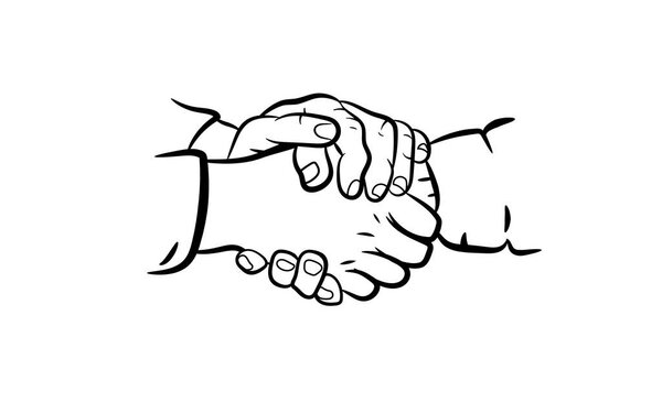 The black-white triple handshake 