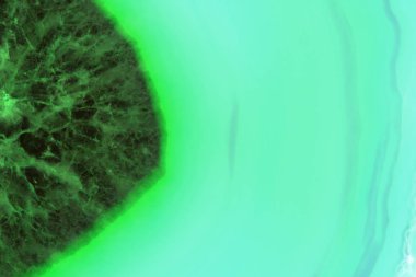 Arka plan, mavi ve Yeşil Akik dilim mineral