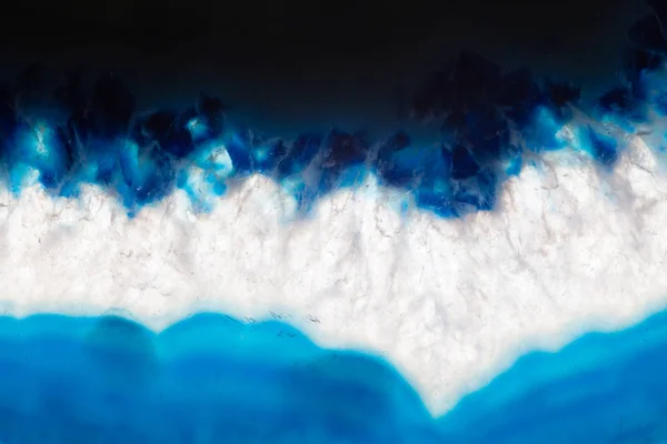 Fundo abstrato, azul ágata fatia mineral — Fotografia de Stock