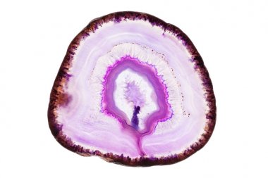 Arka plan - pembe akik mineral beyaz arka plan üzerinde izole kesit