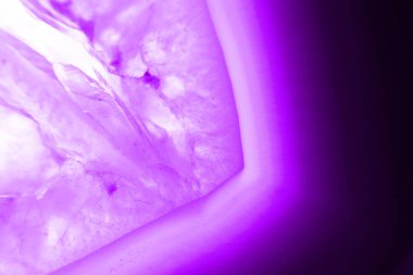 Arka plan, ultra menekşe mor akik mineral kesit