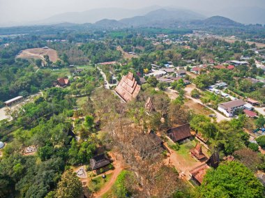 Black House - Baan Barajı Müzesi, Chiang Rai, Tayland Hava görünümünü