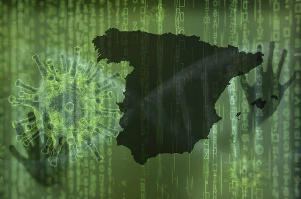 Coronavirus Pandemic Spain Epidemic — Stockfoto