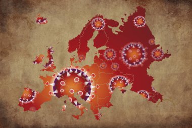 Coronavirus haritası Avrupa, salgın virüsü covid-19 hastalığı