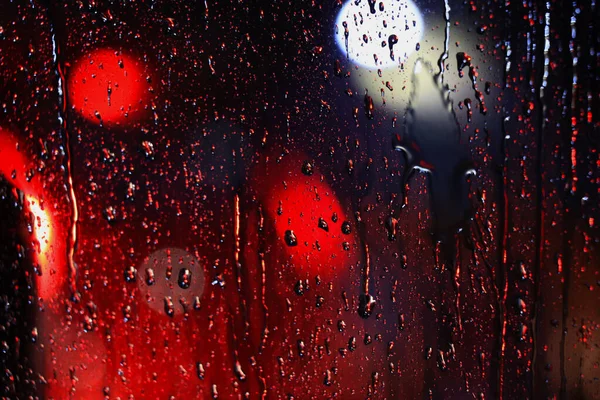 Vackra Droppar Vägen Natten Mönster Abstrakt Bakgrund — Stockfoto