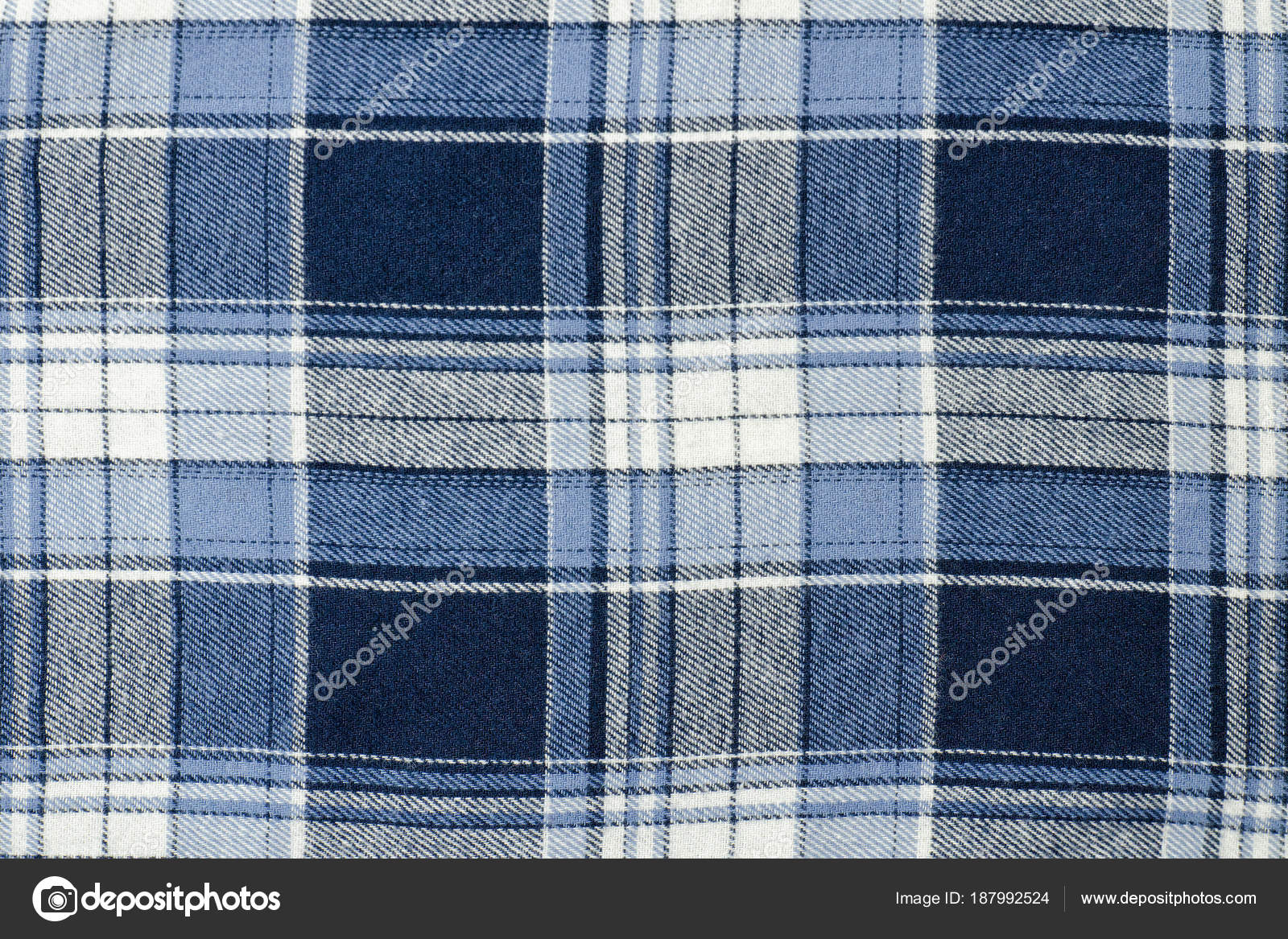 Blue Checkered Fabric Close Up Texture Stock Photo C Somemeans