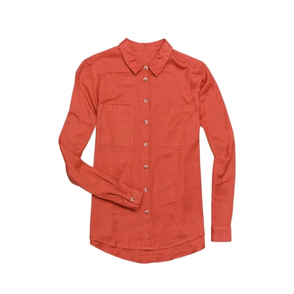 Terracotta shirt. Fashionable concept. Isolated — Stock Photo, Image