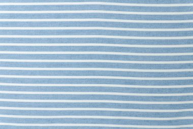 Mavi ve beyaz çizgili sorunsuz kumaş. Yakın çekim