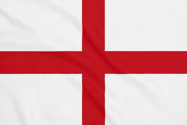 Flagge Von England Weiß Rot Nationales Symbol Englands Textilflagge — Stockfoto