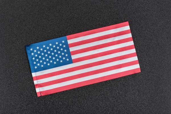 Usa Flag Black Background Flag United States America — Stock Photo, Image