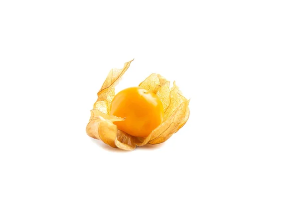 Färsk Mantel Krusbär Isolerad Över Vit Bakgrund Färgglada Frukt Mantel — Stockfoto