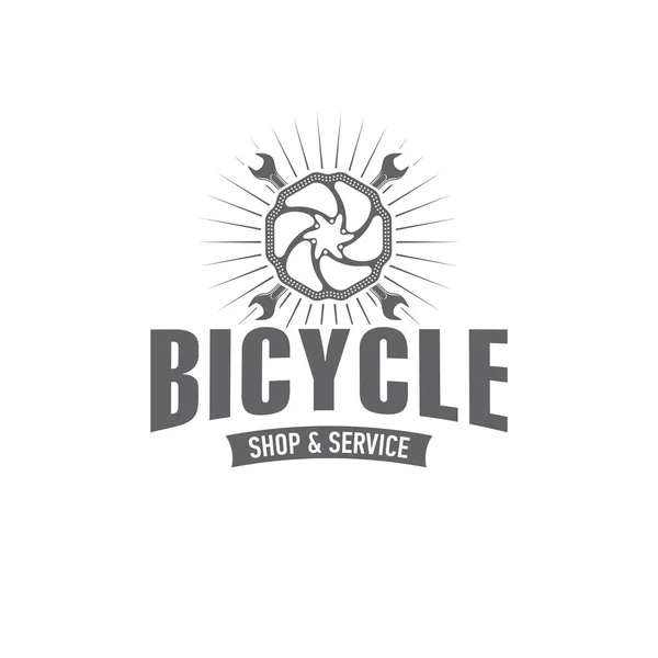 Emblema de bicicleta vetorial — Vetor de Stock