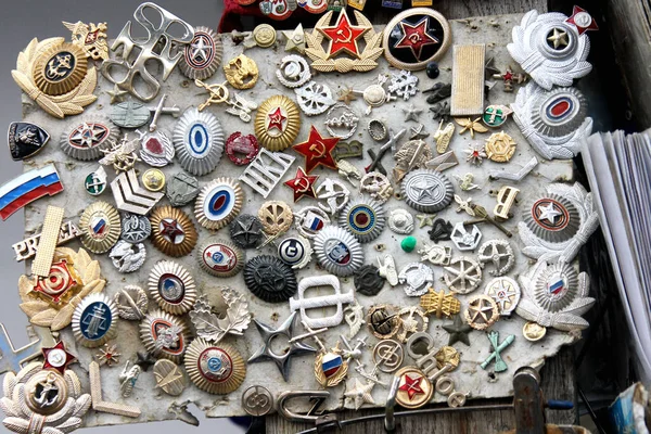 Flea market in Moscow, Russia — Stock Photo, Image