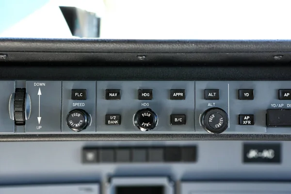 Panel de control de piloto automático de chorro pequeño —  Fotos de Stock