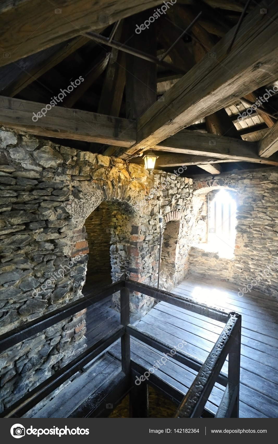 Inside The Old Castle Tower Stock Photo Image By C Ondrejschaumann