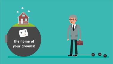 Patron en küçük borç ile bir ev kredisi istiyor.