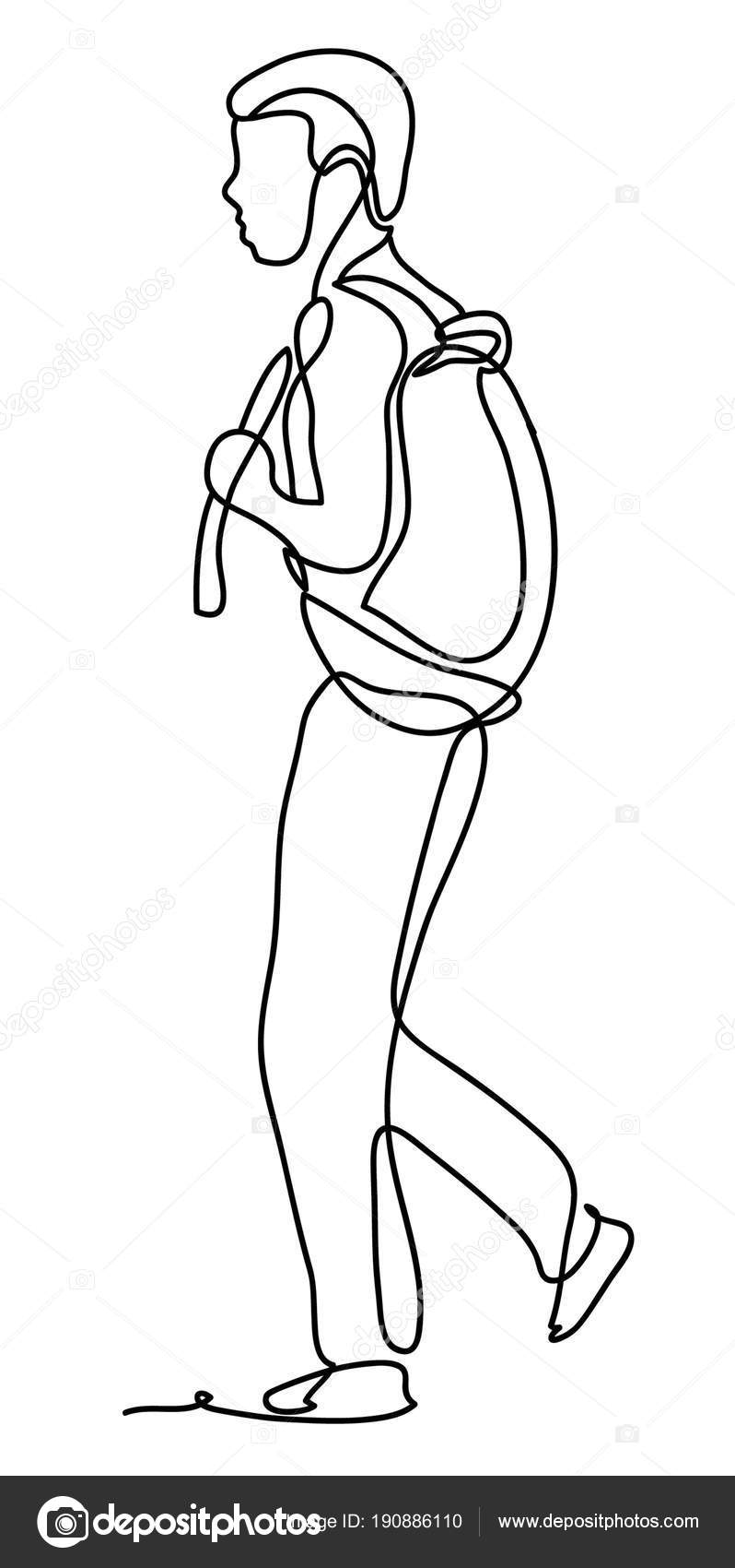 Menschen Von Der Seite Zeichnen