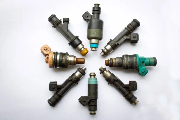 Used fuel injectors — Stock Photo, Image