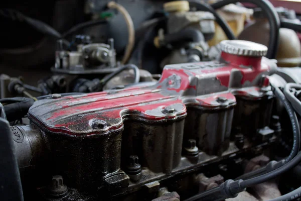 Motor de carro velho — Fotografia de Stock