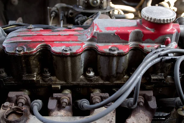 Motor de coche viejo — Foto de Stock