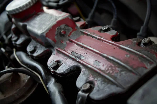 Motor de coche viejo — Foto de Stock