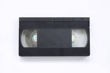 VHS kaset beyaz zemin üzerine