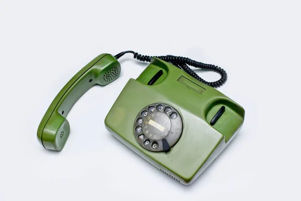 Teléfono verde viejo — Foto de Stock
