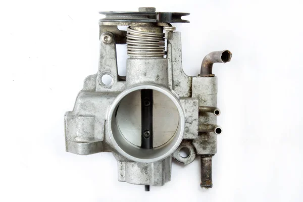 Throttle Valve Witte Achtergrond — Stockfoto