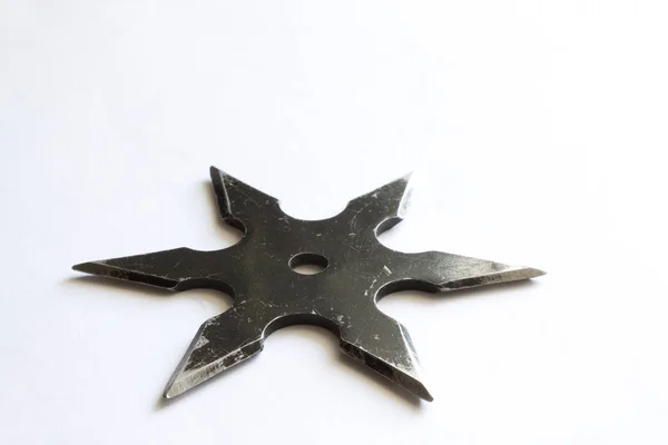 Shuriken Isolated White Background — Stock Photo, Image