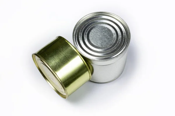 Closed preserve cans — Stock Photo, Image