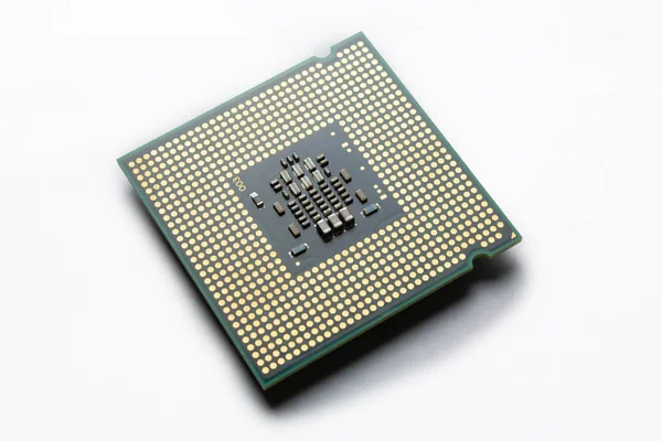 Компьютерный процессор вблизи — стоковое фото