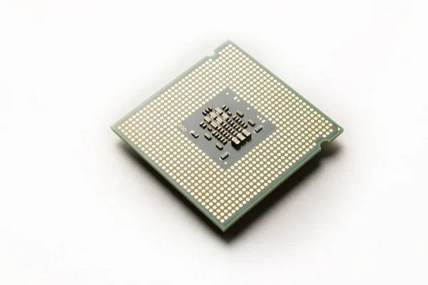 Компьютерный процессор вблизи — стоковое фото