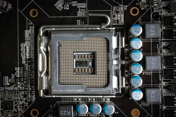 Computer Processor Socket Close — Stockfoto