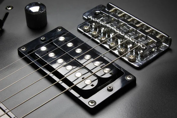 Detalle de una guitarra eléctrica —  Fotos de Stock