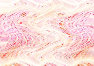 Farklı kalınlıklarda çizgiler oluşturulmuş renkli dalgalı bir arkaplan. Görüntü