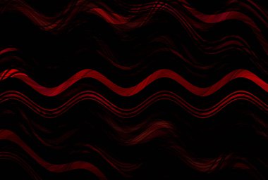 Farklı kalınlıklarda çizgiler oluşturulmuş renkli dalgalı bir arkaplan. Görüntü