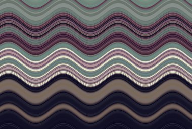 Farklı kalınlıklarda çizgiler oluşturulmuş renkli dalgalı arkaplan