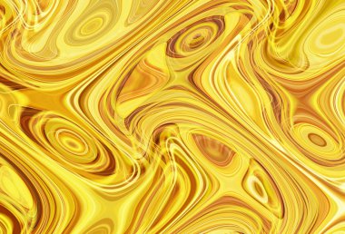 Eğri şekillerden oluşan renkli psikedelik bir arka plan. Görüntü