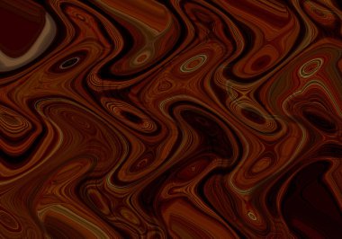 Eğri şekillerden oluşan renkli psikedelik bir arka plan. Görüntü